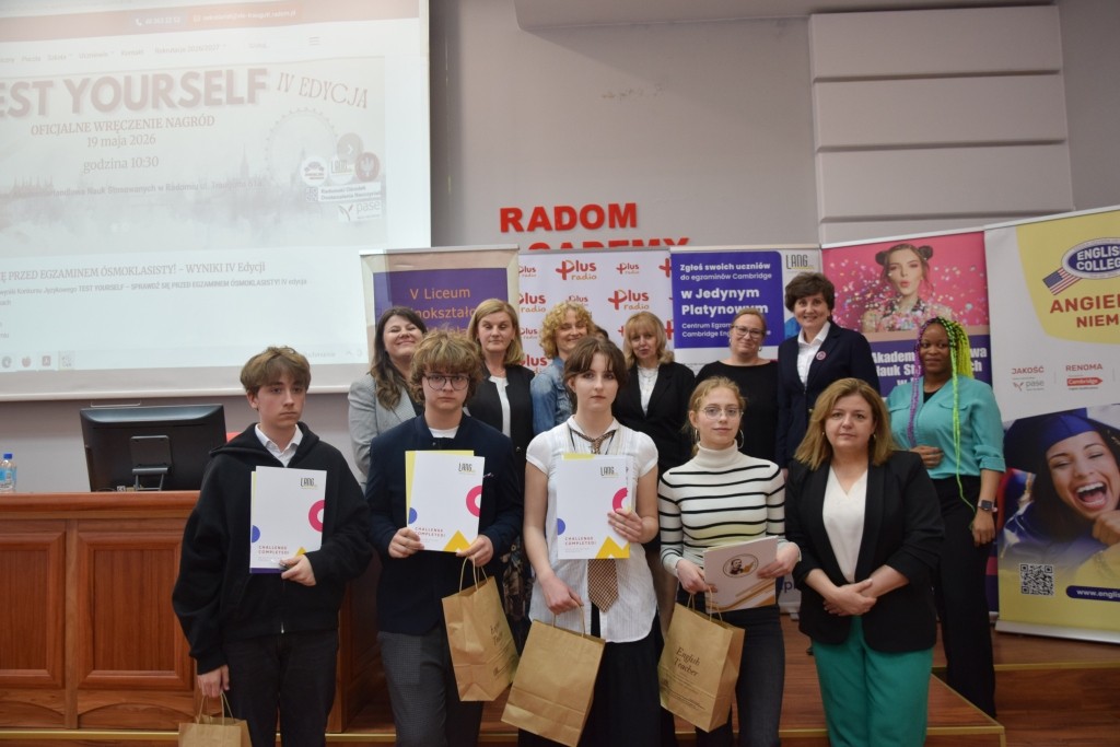 TEST YOURSELF – SPRAWDŹ SIĘ PRZED EGZAMINEM ÓSMOKLASISTY! - Gala Finałowa